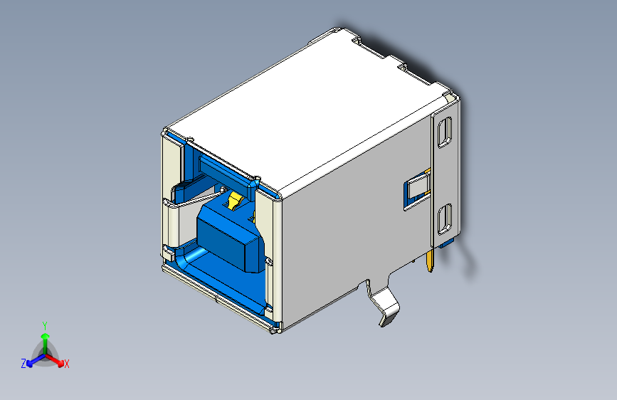 USB3.0 typeB MOLEX端口USB B型接口