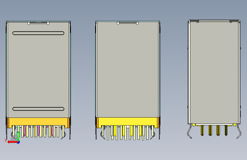带PS2-局域网的双USB2.0-USB3.0 背面视图