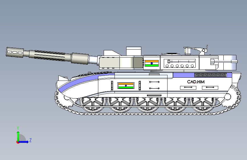military-tank履带坦克模型