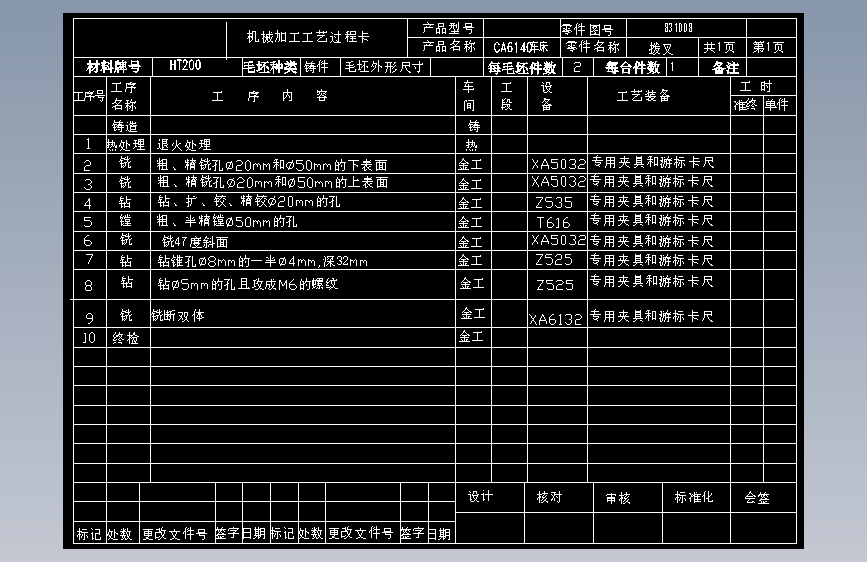 831008拨叉加工工艺及铣47度斜面夹具设计【气缸夹紧】