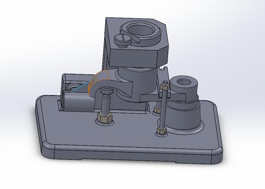 推动架钻扩32孔三维夹具【含三维SolidWorks】