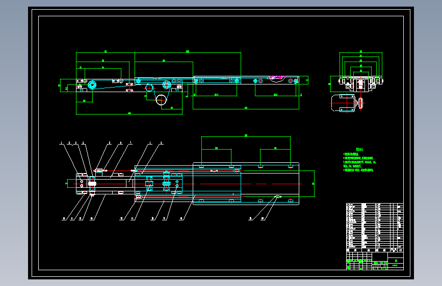 XO1-自动化立体仓库单立柱型堆垛机结构CAD毕业设计图纸CAD370016