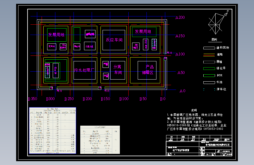 XO1-年180万吨甲醇处理化工厂CAD毕业设计图纸CAD1037537