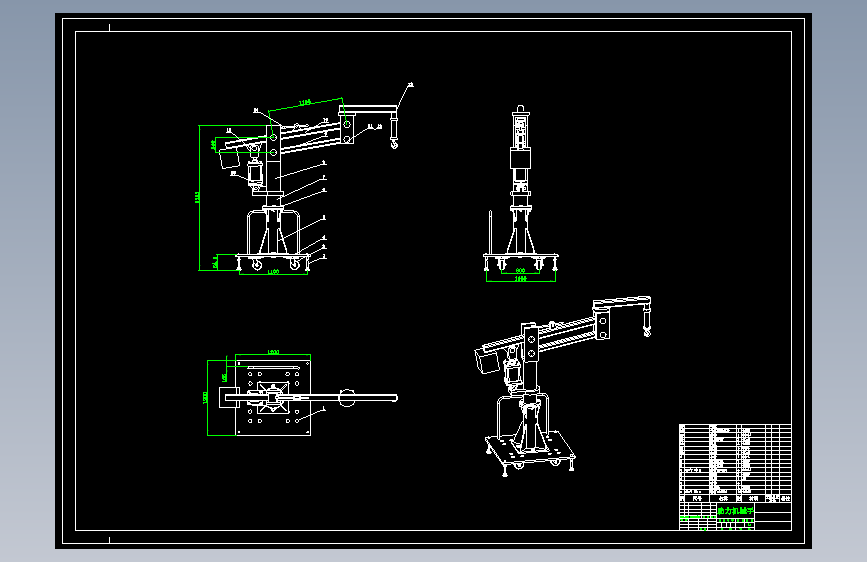 落地式助力机械手的数字化建模与设计含CAD+说明书