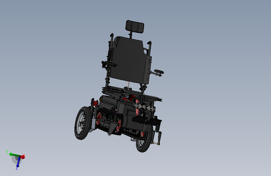 LTE履带电动轮椅