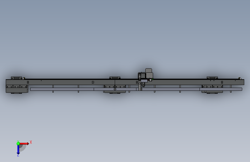 50KG桁架机械手 俯视图