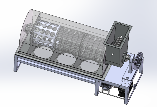 垃圾分拣装置结构设计-分选设备【三维SW模型】【含9张CAD图纸】