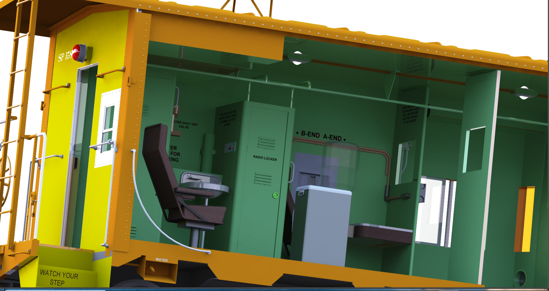 南太平洋1589号车尾