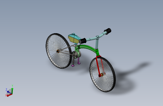 32---自行车模型sw2016三维图纸模型设计图纸