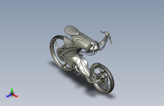 33---自行车1step三维图纸模型设计图纸