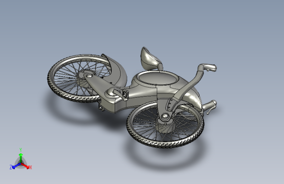 34---自行车2step三维图纸模型设计图纸