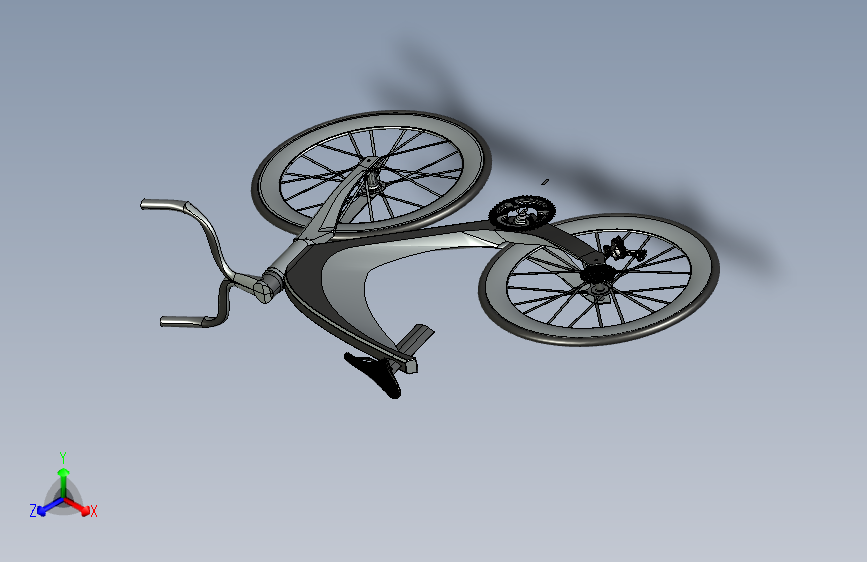 39---未来的自行车step三维图纸模型设计图纸