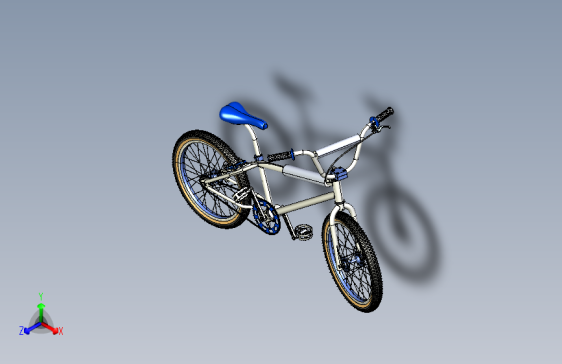 40---老式BMX自行车igs三维图纸模型设计图纸