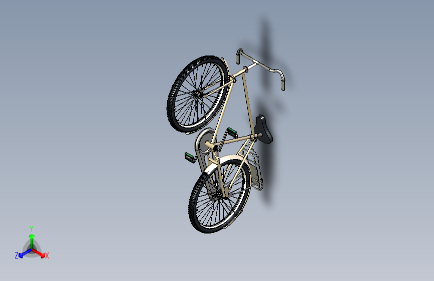 41---自行车step三维图纸模型设计图纸
