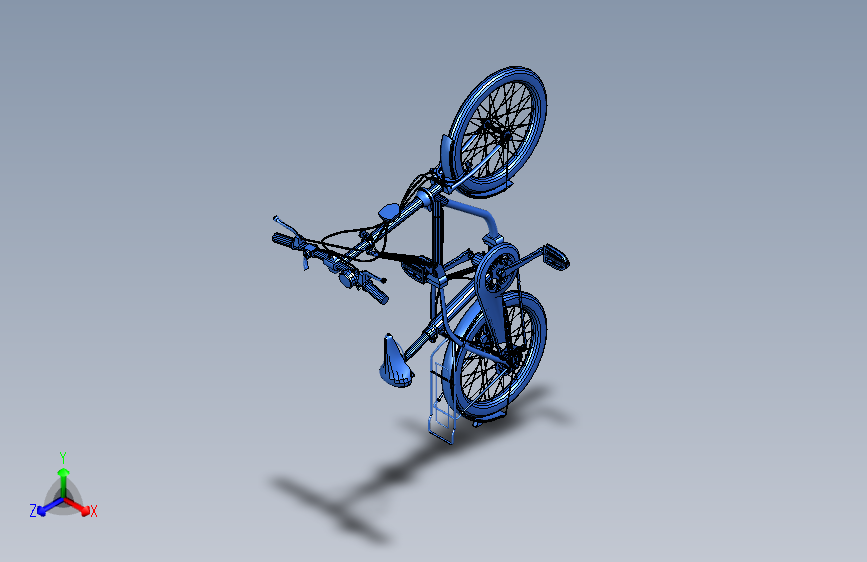 71---可折叠自行车模型UG 7.0三维图纸模型设计图纸