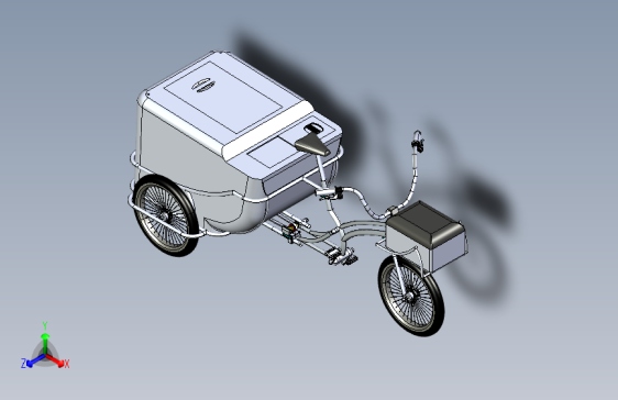78---SW三轮自行车SW2012三维图纸模型设计图纸
