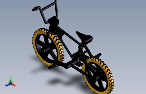 2---自行车STEP三维图纸模型设计图纸