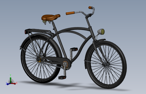 3---自行车2STEP三维图纸模型设计图纸