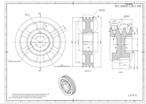 带锥形衬套的皮带轮--sw三维  3d模型设计图