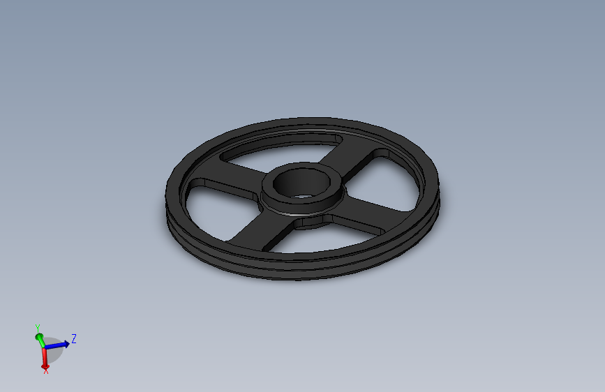 滑轮 SPA-400--stp三维  3d模型设计图