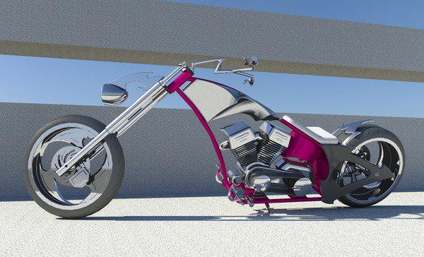 摩托车occ-solidworks-bike-SolidWorks2013-stp-igs