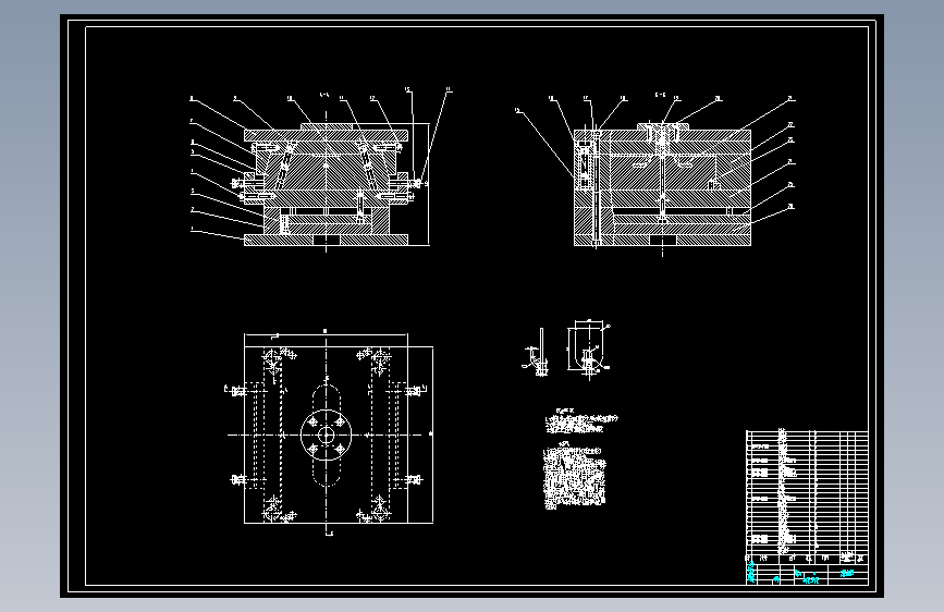 塑料挂钩注塑模具设计图纸CAD+说明书
