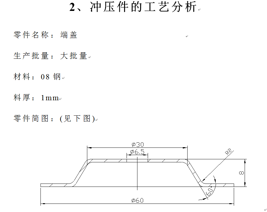 0064-端盖冲压成形工艺及落料拉伸复合模具设计【全套11张CAD图】