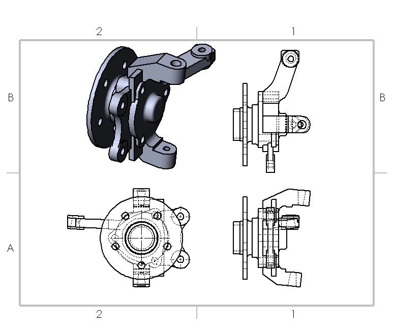转向节SW三维_SOLIDWORKS 2016_模型图纸下载 懒石网