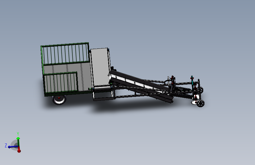 一种悬挂式白菜收获机三维SW模型=1478835