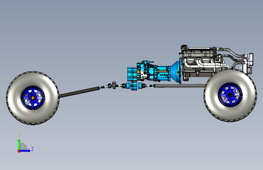 31号图--4wd Baja卡车底盘结构3D图纸 UG STP X_T.zip