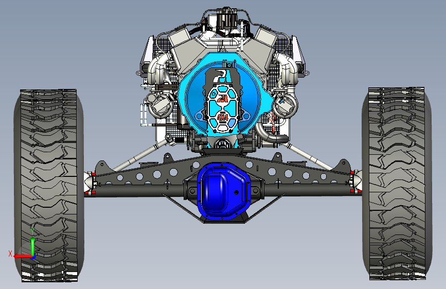 31号图--4wd Baja卡车底盘结构3D图纸 UG STP X_T.zip