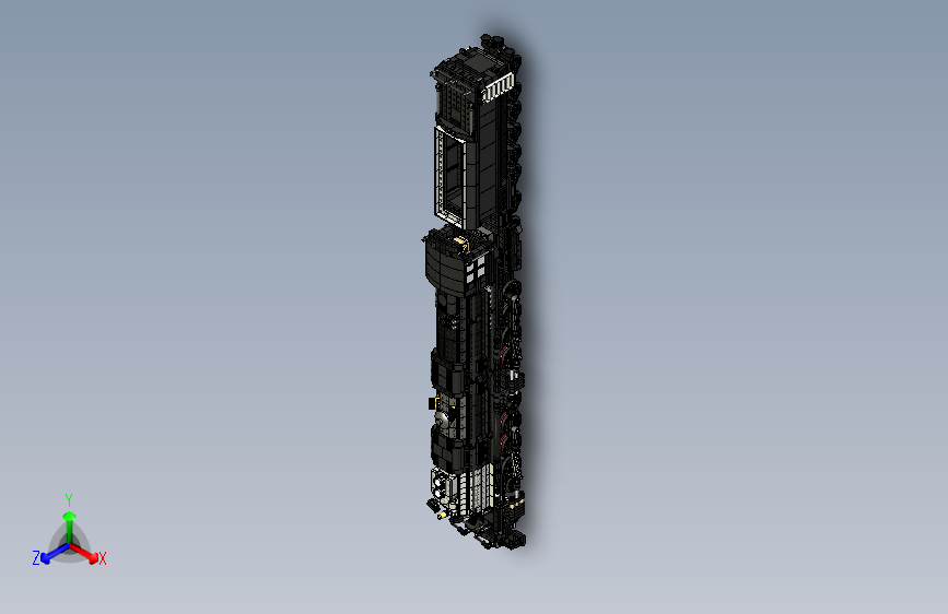 Big Boy X4023转向架式蒸汽机车拼装模型3D图纸 STP格式