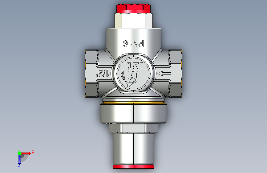 giacomini-r153cx003-g1-2-f-活塞减压器 俯视图