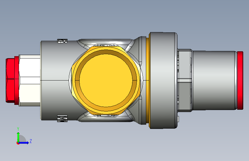 giacomini-r153cx003-g1-2-f-活塞减压器 左侧视图