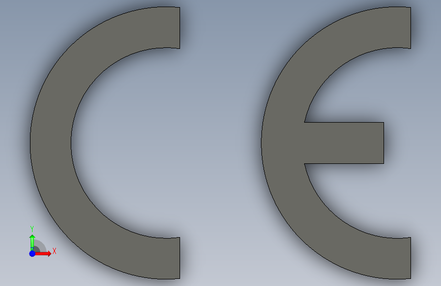 logo-ce-marking-ce-符号_STEP _模型图纸下载 – 懒石网