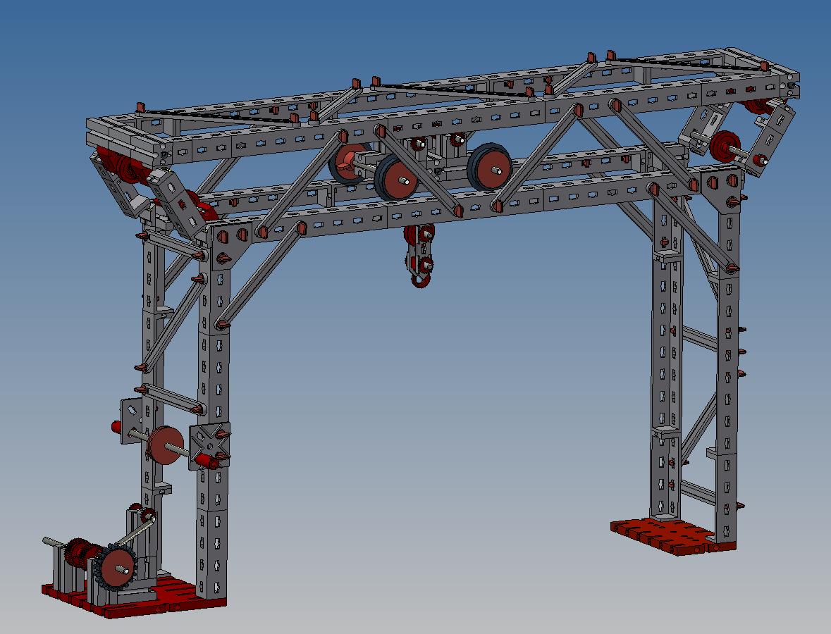 Portal crane门式起重机3D数模图纸 STP格式