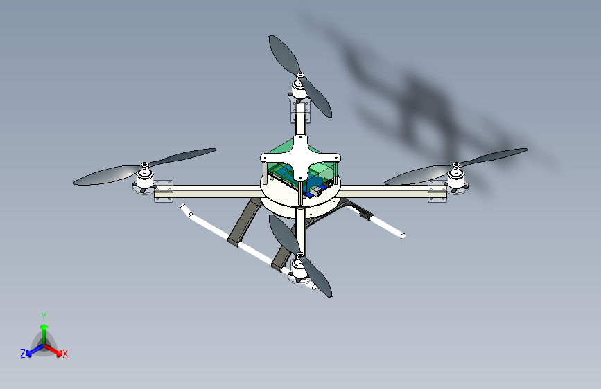 四旋翼飞机quadcopter-stp-igs格式