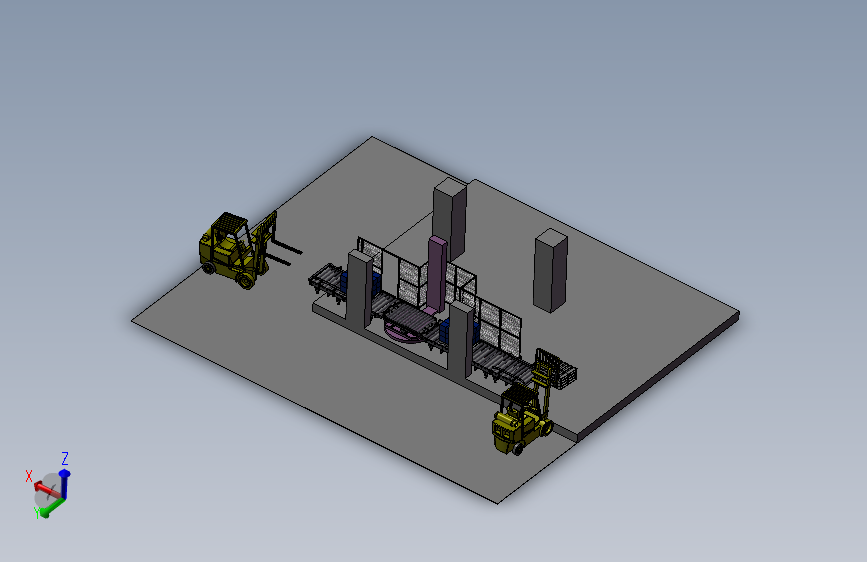包装箱辊式传送转台