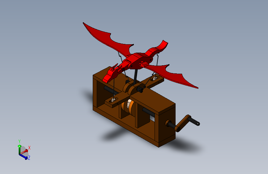 转动飞龙玩具模型3D图纸
