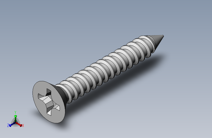 m3-13-to-40-沉头自攻螺丝-Screw M3 x 20 for Wood.SLDPRT