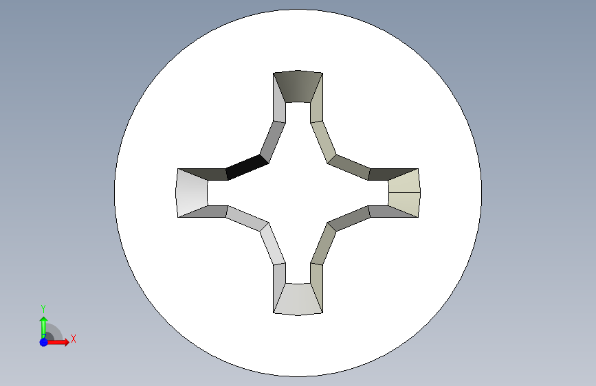 m3-13-to-40-沉头自攻螺丝-Screw M3 x 20 for Wood.STEP 正面视图