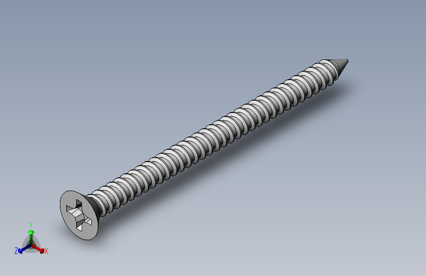 m3-13-to-40-沉头自攻螺丝-Screw M3 x 40 for Wood.SLDPRT