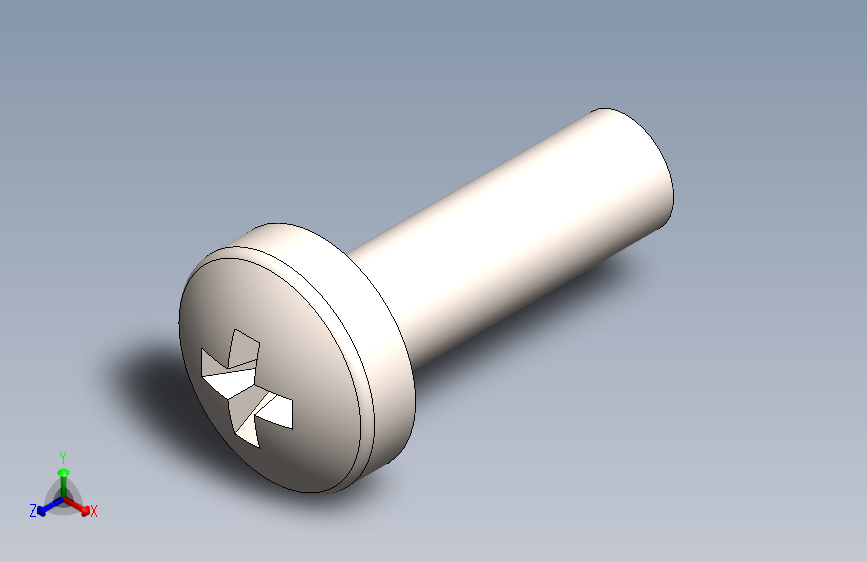 螺丝 M2.5 十字盘头-M2.5 x 8 Screw head.SLDPRT