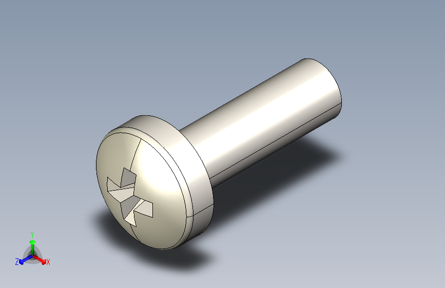 螺丝 M2.5 十字盘头-M2.5 x 8 Screw head.STEP