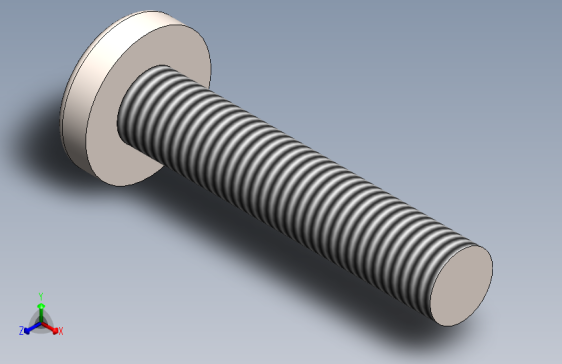 螺丝 M6 十字盘头-M6x30 Screw head.SLDPRT