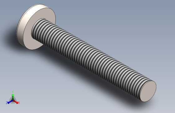 螺丝 M6 十字盘头-M6x40 Screw head.SLDPRT