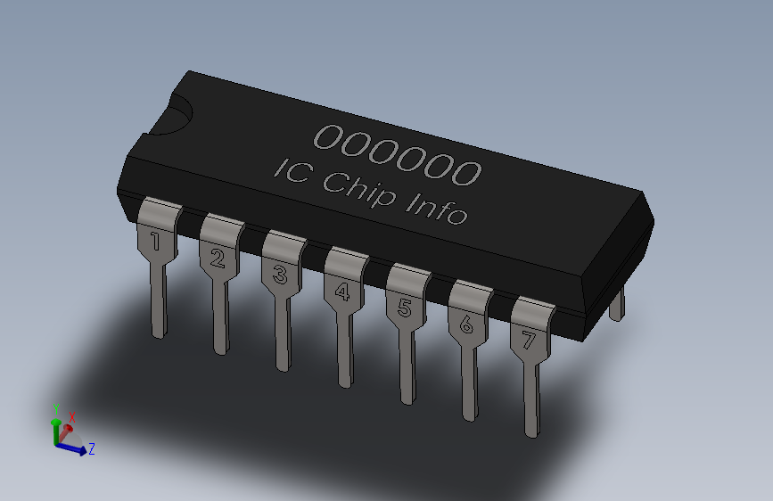 IC元器件-00 BLANK IC 14-Pin