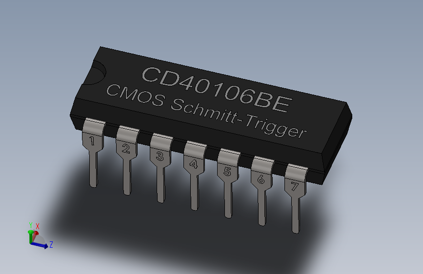 IC元器件-CD40106BE CMOS Schmitt-Trigger