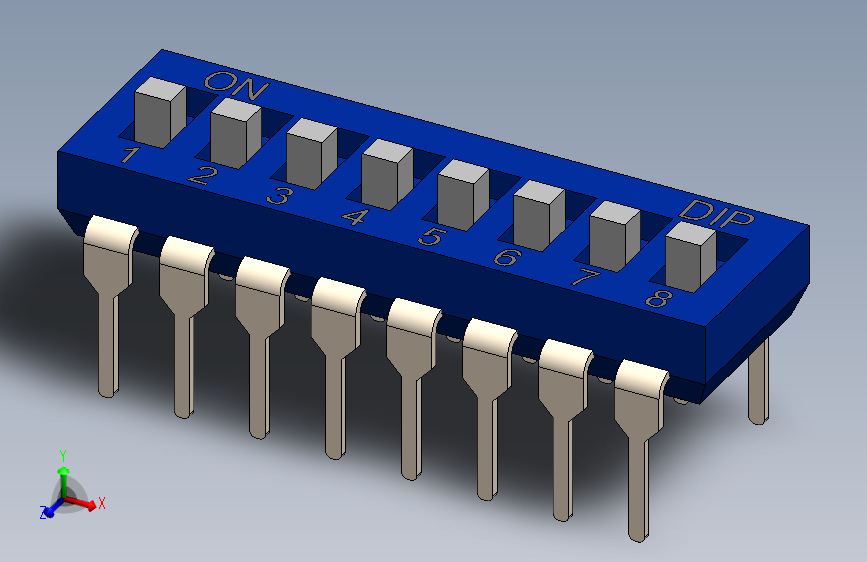 IC元器件-DIP 8 Switch BLUE