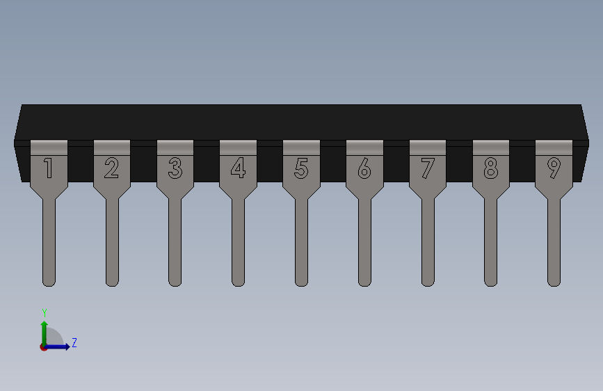 IC元器件-LM3914 Dot-Bar Display Driver 左侧视图